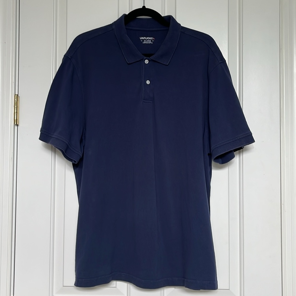 UNTUCKit Men's Navy Polo Shirt